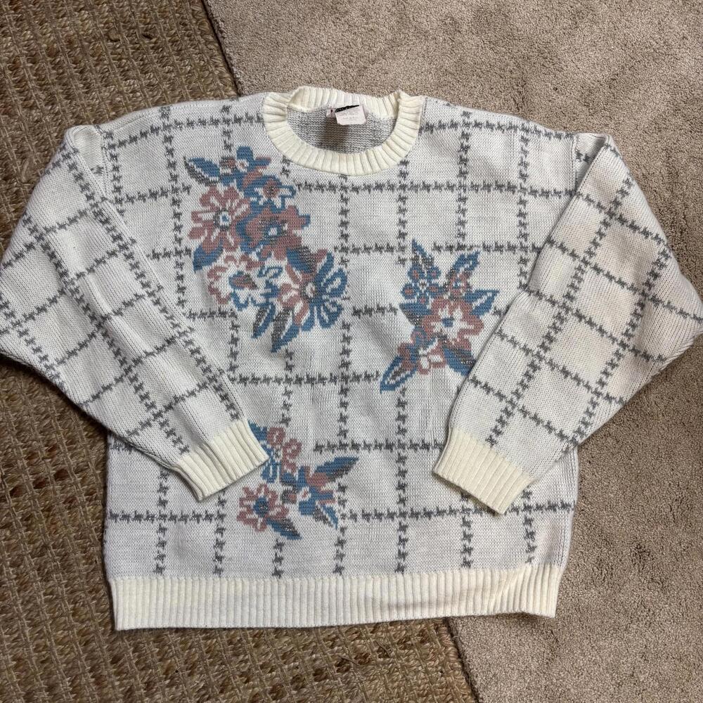 Vtg 80s Cricket Lane knit sweater